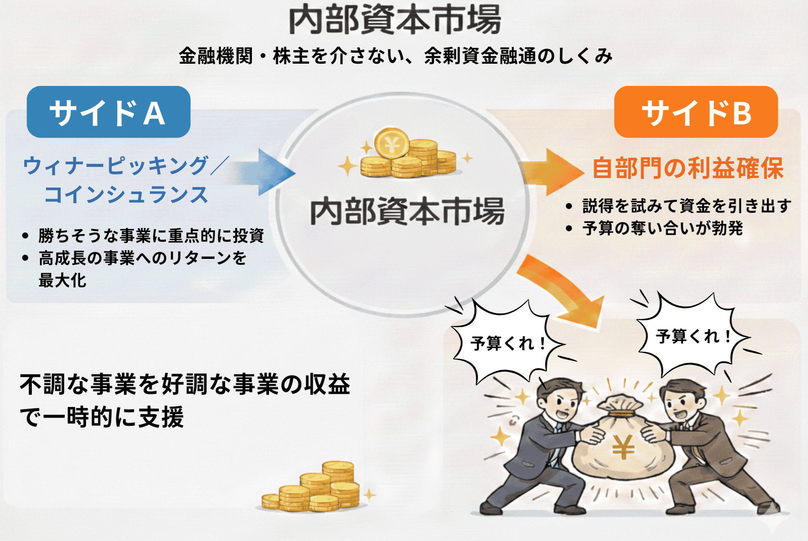 内部資本市場の理論 組織を動かす資金政治とは【組織科学】