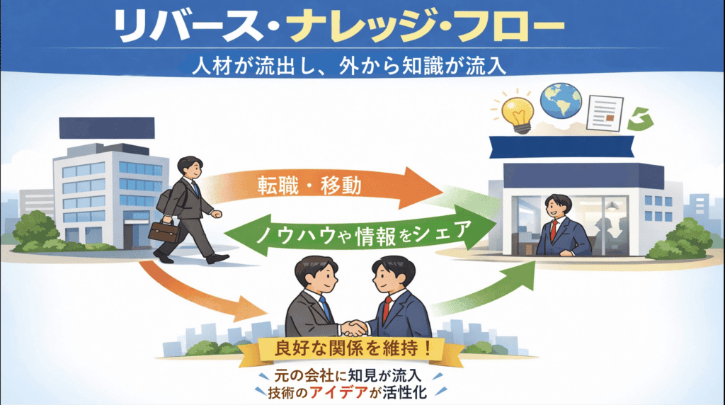 人材が流出するのに新知識が入ってくる? リバース・ナレッジ・フローとは