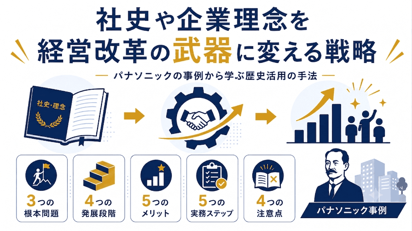 社史活用の方法とは パナソニック事例に学ぶ企業理念浸透と経営改革 