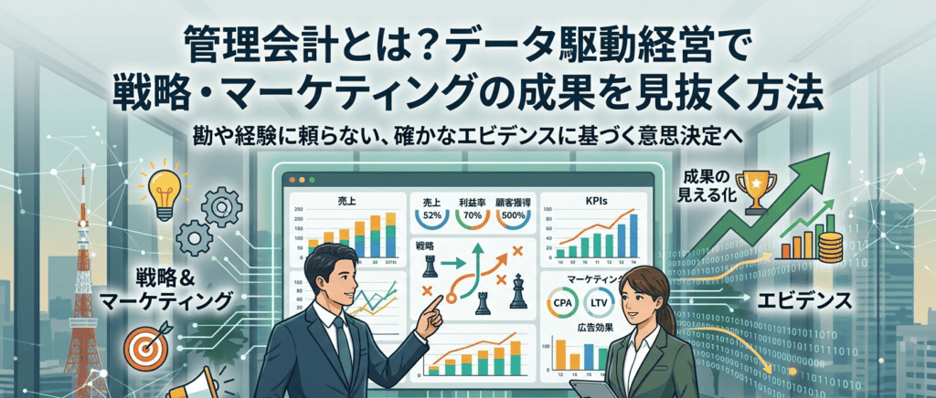 管理会計とは？データ駆動経営で戦略・マーケティングの成果を見抜く方法