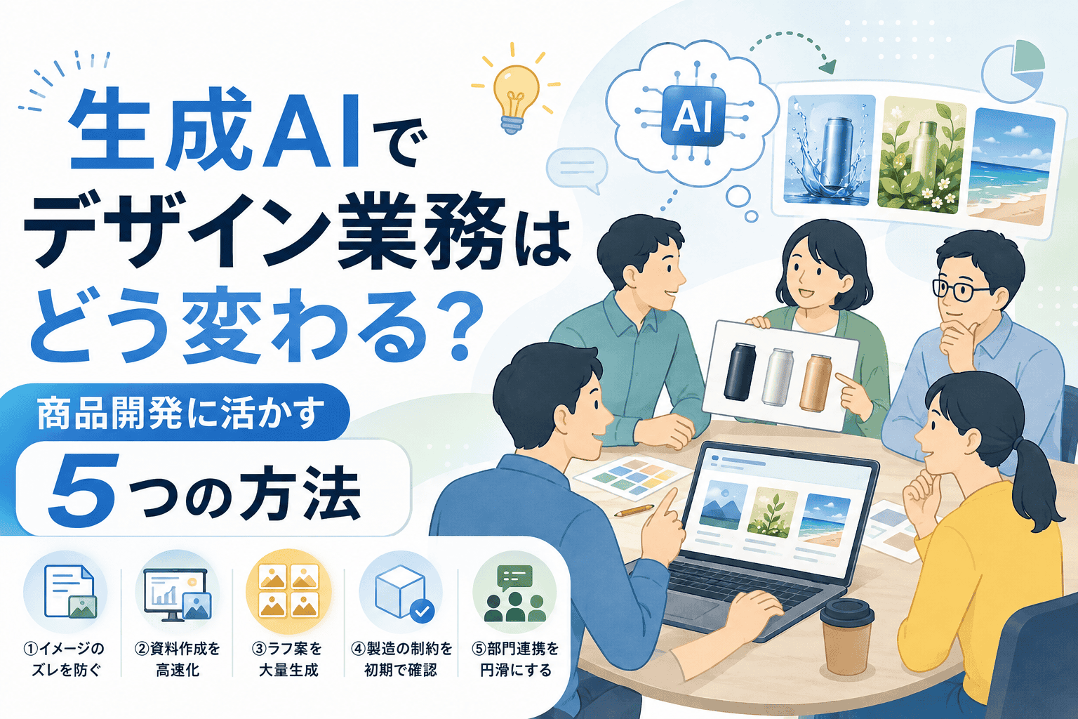 生成AIでデザイン業務はどう変わる？商品開発に活かす5つの方法 